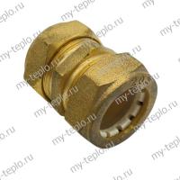 Соединение прямое для труб из нержавеющей стали 20х20 для воды (soedpryam2020JW)