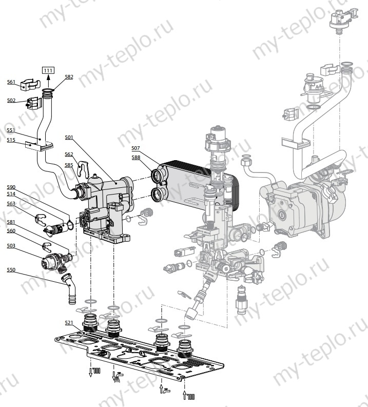 Запчасти Ariston CARES XC 24 FF купить в Перми