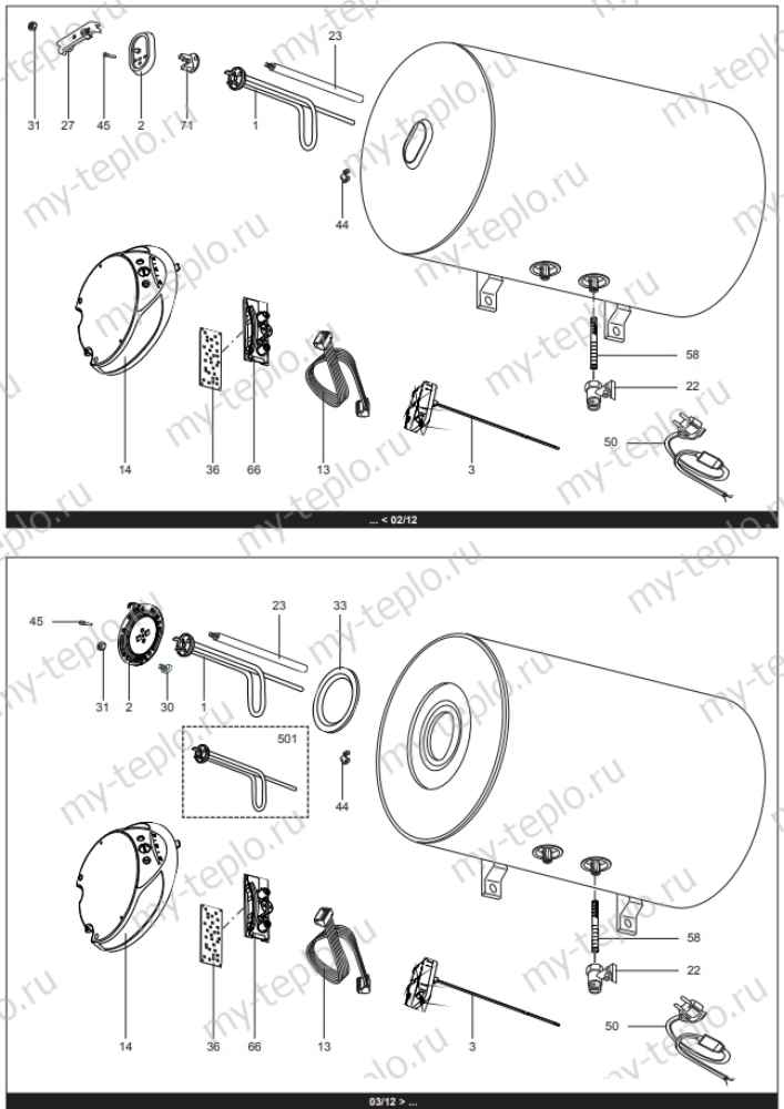 Запчасти Ariston ABS PRO ECO 100 H купить в Перми