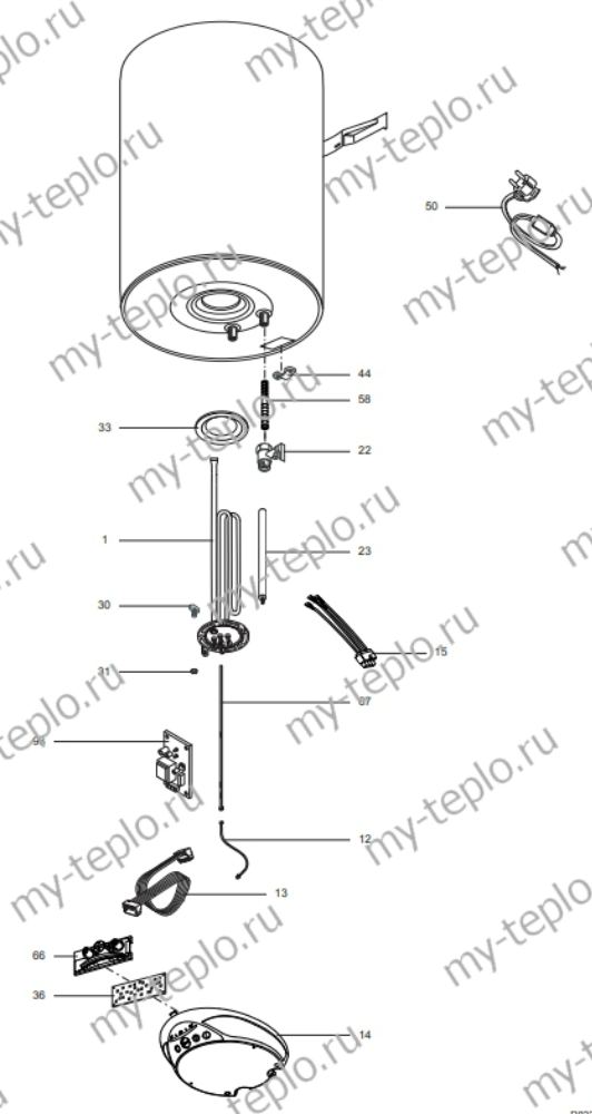 Запчасти Ariston ABS BLU ECO PW V купить в Перми